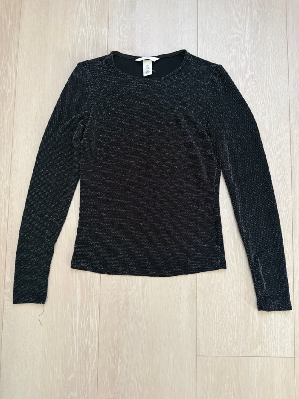 3/$10 H&M Shimmering Black Long Sleeve Tee